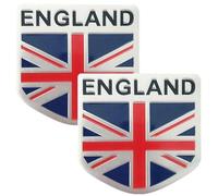 Abbdbd Autocollant D'emblème De Voiture Anglais, Étiquette De Décoration De Carrosserie De Pare-Chocs, Badge De Drapeau, Autocollant De Voiture, 2 Pièces/Ensemble