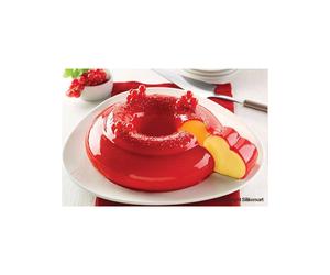 ABBRACIO Moule rond découpe coeur en silicone SilikoMart 3Design D22 cm