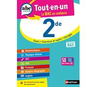 ABC Tout en un 2de - Toutes les matières Seconde 2026-2027 - Mathématiques, Physique-Chimie, SVT, SES, Français, Histoire-Géographie, Anglais