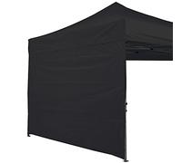 ABCCANOPY - Paroi latérale d’auvent instantané de 2,4 x 2,4 m, 1 paroi latérale Uniquement, Noir