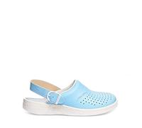 Abeba 7080-36 The Original Chaussures sabot Taille 36 Clair Bleu/Blanc
