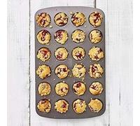 Birkmann Easy Baking 881112 - Moule pour 24 Mini Muffins, Métal, Gris
