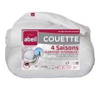 ABEIL Couette 4 Saisons ANTI-ACARIENS 240x260cm Blanc G