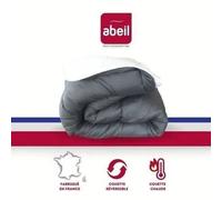 Abeil Couette Chaude Bicolore - 200 X 200 Cm - Blanc Et Gris