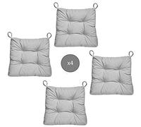 Abeil Coussins de Chaise x 4 Gris