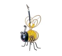 Abeille solaire décorative en métal et PVC, résistante aux intempéries, idéale pour les jardins et l'extérieur, fournit un éclairage d'ambiance et un attrait visuel.