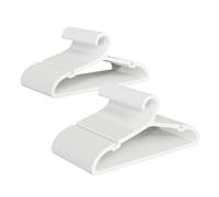 ABHENG Lot de 100 Cintres Triangulaires en Plastique ABS, Antiglisse et Antidérapants, Blanc, 41,7 x 0,4 x 21 cm, pour Pantalons, Manteaux, Robes, Chemises, Pull-overs, Costumes