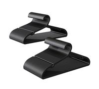 ABHENG Lot de 100 Cintres Triangulaires en Plastique ABS et Métal, Antiglisse, Antidérapants, Gain de Place, Noir, 41,7 x 0,4 x 21 cm, Pour Pantalons, Manteaux, Robes, Chemises