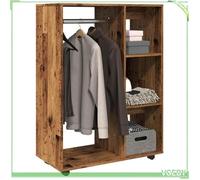 ABI Garde-robe vieux bois 80x40x110 cm bois d'ingénierie 7291712285363