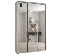 ABIKSMEBLE Armoire Porte coulissante Miroir Davos 2 - Armoire Chambre - Dressing Chambre Adulte - Penderie Vetement Dressing - Garde Robe - Placard Chambre - Armoire 3 Portes - Closet - Panderie