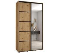 ABIKSMEBLE Armoire Porte coulissante Miroir Davos 5 - Armoire Chambre - Dressing Chambre Adulte - Penderie Vetement Dressing - Garde Robe - Placard Chambre - Armoire 2 Portes - Closet - Panderie