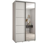 ABIKSMEBLE Armoire Porte Coulissante Miroir Davos 5 - Dressing Adulte - Penderie Vêtement - Garde Robe - Placard - Closet