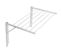 ABJ Séchoir à Linge Séchoir à Linge Mural Pliant pour Salle de Bain avec Mini vêtements Blanche (100 cm)