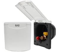 ABL Prise de gaz à gaz avec couvercle magnétique en blanc