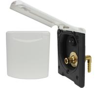 ABL Prise d'eau extérieure Prise d'eau douche + interrupteur avec raccord Gardena blanc