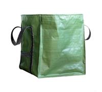 Ableholy Grand sac à déchets de jardin en polypropylène robuste pour feuilles, sol et débris de construction, sac poubelle vert 60 x 60 x 70 cm (60 × 60 × 70 cm)