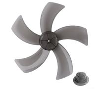 Ableholy Pales de ventilateur en plastique de 30,5 cm à 5 feuilles de rechange pour tour sur pied - Ventilateurs de bureau - Pièces de refroidissement à faible bruit - Noir et blanc