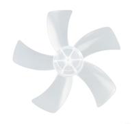 Ableholy Pales de ventilateur en plastique de 30,5 cm à 5 feuilles de rechange pour tour sur piédestal, ventilateurs de bureau à faible bruit, noir et blanc (blanc)