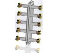 ABN GSV50N Jeu de raccords à rails collecteurs Champ / Champ 250A, 5 broches Jonction de barres 1 pc(s)