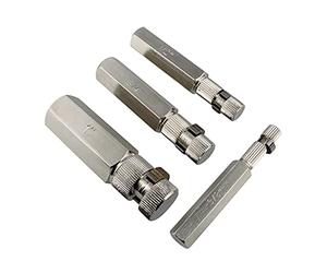 ABN Lot de 4 outils de retrait de tuyaux internes pour extracteur de tuyau, lot de 4 clés à pipe internes 1, 3/4, 1/2, 3/8"