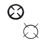 ABOOFAN 1 Jeu Support Doublures Réchaud À Gaz De Camping Doublure De Poêle Anneau Wok Pour Cuisinière À Gaz Pot Brûleur Grilles De Cuisson Gaz Casiers À Casseroles Le Fer Black 2 Pièces