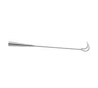 ABOOFAN 1 Pc Crochet à Viande À Toute Épreuve Bacon Contenants à Goûter Pour Les Tout-petits Bâtonnets à Rôtir Pour Barbecue Nageoire à Viande Acier Inoxydable Crochet Long Faire Tourner