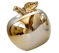 ABOOFAN 1 Pc Ornement en Céramique Pomme Figurine De Pommes De Noël Décor De Pomme Figurine De Pomme en Cristal Décor De Mariage d'or Fruits en Céramique Porcelaine Blanche Bureau Un Verre
