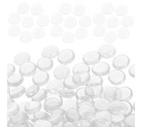 ABOOFAN 1 Sachet de Galets en Verre Transparent pour Décoration de Jardin, Aquarium et Foyer Pierres Décoratives Solides pour Aménagement Floral et Bassin