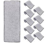 ABOOFAN 10 Lingettes de Nettoyage Microfibre pour Balai Serpillière, Absorption D'eau Forte, Facile à Remplacer, Lot de 10 Pièces pour Sol Propre