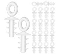 ABOOFAN 100 Pièces Capsules Suspendre de Noël en Plastique pour Boules | Couvercles Transparents à Pointes, pour Personnaliser les Suspensions, Protéger la Partie Supérieure des Ornements, Lot