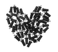 ABOOFAN 100 Pièces Goupille de Ressort Noire pour Axe de Porte, Compatible Séparateurs D'étagères et Placards, en Plastique et Fer, Finition Noire Résistante aux Rayures, pour Rénovation