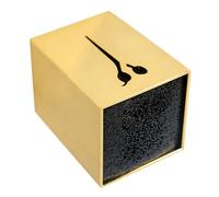 ABOOFAN 1pièce Étui de Rangement pour Ciseaux de Coiffure Boîte de Stockage pour Ciseaux Peignes et Tondeuses Rangement Élégant et Spacieux pour Salon ou Domicile Doré