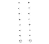 ABOOFAN 2 Cordes Boule à Facettes Lumineuse Décorations De Boule Disco Miroir Tourbillon Suspendu Disco Bar Kit Guirlande s Mariage Un Verre Accessoires