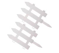 ABOOFAN 2 Ensembles Clôture Décorative de Jardin Blanche en Plastique | Installation Facile, Style Simple et Élégant, pour Jardin Patio et Bordures, Décoration Extérieure Discrète