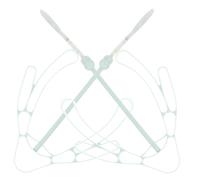 ABOOFAN 2 Pièces Cintre à Chaussures Multifonction en Plastique, Vert | Léger et Solide, Clips Désodorisants, Garde la Forme, Rangement Suspendu Pratique