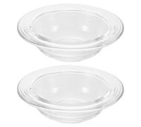 ABOOFAN 2 Pièces Diffuseur de Parfum Diffusion Répétée de Senteur Réutilisable en Verre 100ml Rond Design Élégant Accessoire Réchauffe Plat pour Maison et Chambres
