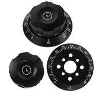 ABOOFAN 2 Pièces Minuteur Mécanique Commande pour Cuiseur Vapeur, Plastique Noir Cadran Gradué et Fonction Rappel de Compte à Rebours, Convient aux Écoles et Restaurants