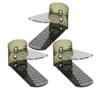 ABOOFAN 2 Pièces Rangement à Chaussures Double Étage Réglable en Plastique | Organisateur Pratique, Design Antidérapant et Multi-usage, pour Entrée Salle de Bain Salon, Gain de Place