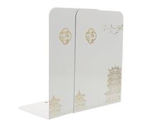 ABOOFAN 2 Pièces Serrage-livres de Bureau en Acier Inoxydable, Angle | Style Chinois Moderne, Usage Multifonction, Structure Robuste, Anti-déformation, pour Étagères et Lecture