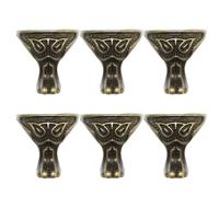 ABOOFAN 20 Pièces Pieds de Meubles de Remplacement en Alliage de Zinc Décoratifs et Robustes, Forme Visage de 28x27mm, Accessoires pour Canapé et Tables TV, Adaptés pour Maison et Bureau