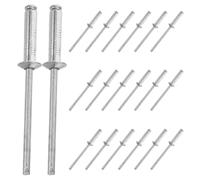ABOOFAN 200 Pièces Rivet de Traction à Dôme Rond M3.2x13 en Aluminium et | Structure Ouverte, Pose Aveugle, Contrôle Visuel Simple, pour Outils Manuels et Pneumatiques