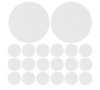 ABOOFAN 24 Pièces Filtre pour Culture de Champignons, Tampon Filtrant en Coton, Blanc, pour Bocaux de Grain et Installations de Culture Mycologique, Entretien Facile, Barrière