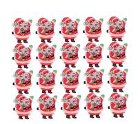 ABOOFAN 25 Pièces bricolage de noel goodies noel cotillons fete badges lumineux LED cadeau de broche de Noël broches du père noël épingles en émail lumineux briller objets décoratifs aîné