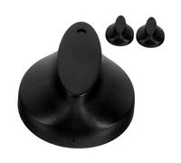ABOOFAN 3 Boutons de Minuterie Universels Noirs en Plastique pour Four et Équipement Cuisine, Kit de 3 Pièces Fiable, Adaptés pour Restaurant et Hôtel