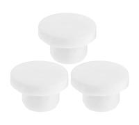 ABOOFAN 3 Pièces Bouchon de Vidange Rond en Caoutchouc Blanc pour Congélateur et Réfrigérateur, Résistant à l'usure, Compatible Universellement, Cuisine et Maison