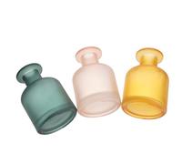 ABOOFAN 3 Pièces Flacon Diffuseur à Roseaux Vide en Verre Cylindrique | Rechargeable, Dispersion Optimale du Parfum, Style Moderne, pour Maison, Bureau et Voiture