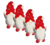 ABOOFAN 4 Pièces Pochette à Couverts en Feutre Légère et Adorable pour Décoration de Table de Noël, Porte-ustensiles pour Embellir Votre Dîner Festif