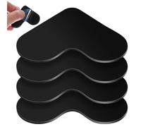 ABOOFAN 4 Pièces Ruban Adhésif de Cœur Antidérapant pour Tapis et Sols en Bois, Réutilisable en PU, pour Couloir et Bureau, Fixation Solide et Solide