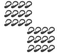 ABOOFAN 40 Pièces Crochets en Plastique S pour Filet de Chargement, Clips Élastiques Épais Bords Lisses, Finition Mate, pour Tissus de Sièges Auto en Extérieur et Voyages sur Route