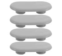 ABOOFAN 4pièces Butées de Siège de Toilette Plastique Tampons Coussinets Anti-bruit et Protection pour Siège de Bidet et Wc Kit de Rechange pour Maison Hôtel et École